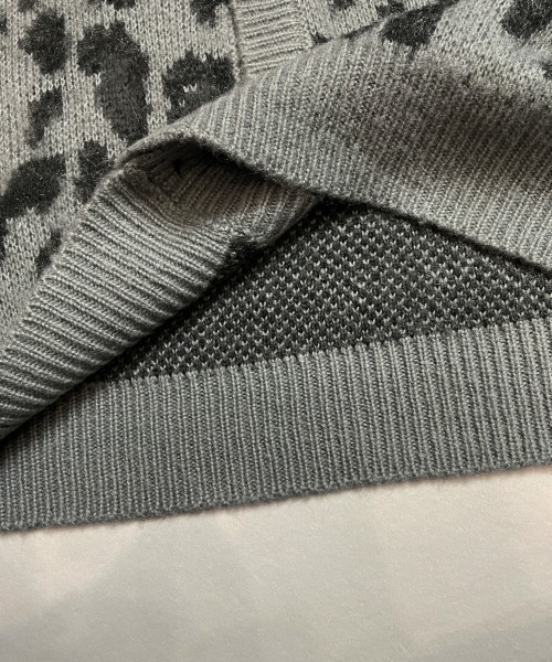 JACKROSE(ジャックローズ)の「JE モヘアタッチヒョウ柄ニットカーディガン(カーディガン/ボレロ・メンズ・ブラック/ベージュ・L/M)」の5枚目の写真