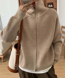 ジップニットジャケット