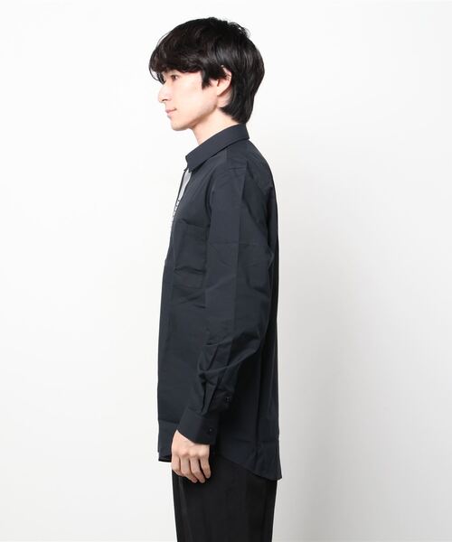 BURBERRY(バーバリー)の「BURBERRY CHATFIELD SHIRTS バーバリー チャットフィールド 前立てロゴ シャツ(シャツ/ブラウス・メンズ・ブラック・MEDIUM)」の7枚目の写真