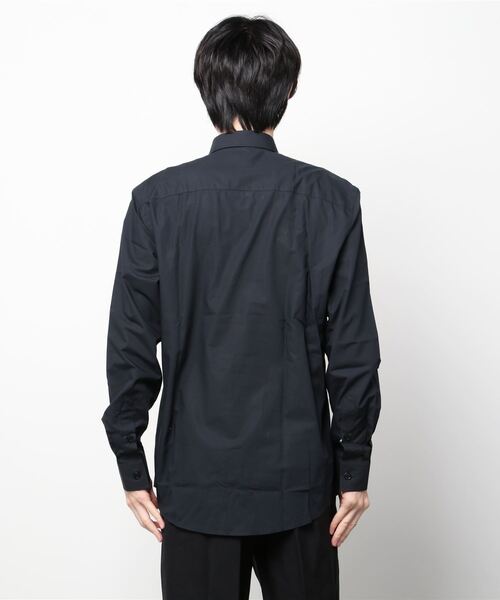 BURBERRY(バーバリー)の「BURBERRY CHATFIELD SHIRTS バーバリー チャットフィールド 前立てロゴ シャツ(シャツ/ブラウス・メンズ・ブラック・MEDIUM)」の10枚目の写真