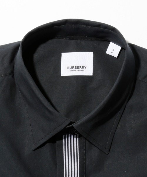 BURBERRY(バーバリー)の「BURBERRY CHATFIELD SHIRTS バーバリー チャットフィールド 前立てロゴ シャツ(シャツ/ブラウス・メンズ・ブラック・MEDIUM)」の4枚目の写真