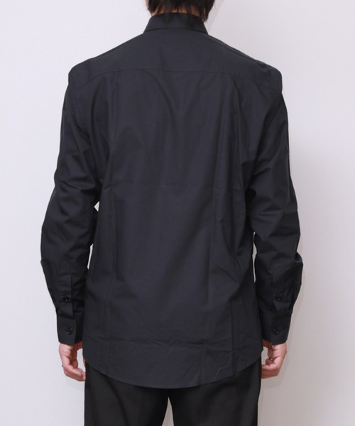 BURBERRY(バーバリー)の「BURBERRY CHATFIELD SHIRTS バーバリー チャットフィールド 前立てロゴ シャツ(シャツ/ブラウス・メンズ・ブラック・MEDIUM)」の9枚目の写真