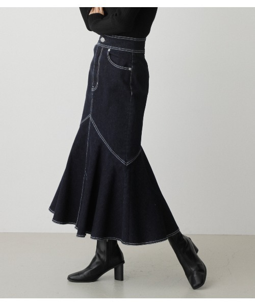 マリークワント マウジー　アズールバイマウジー　デニムスカート　デイジー　限定 AZUL BY MOUSSYがMARY QUANTと初のコラボレーションアイテムを