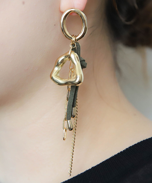 amplis（アンプリス）の「【amplis/アンプリス】ace / エース（ピアス（両耳用）・レディース・ブラック/ブラウン/レッド/グリーン・FREE）」の3枚目の写真