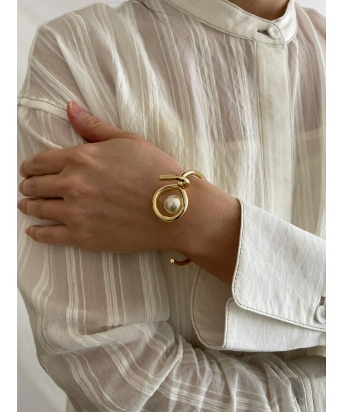 mou（モウ）の「リングオンパールバングル（バングル/リストバンド・レディース・シルバー/ゴールド・FREE）」の9枚目の写真