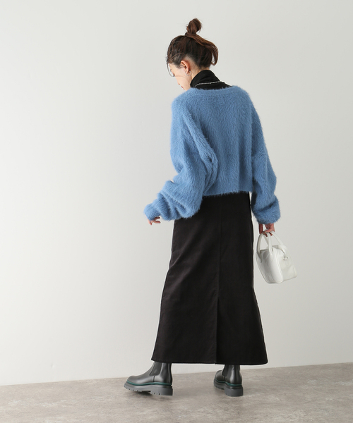 JOINT WORKS(ジョイントワークス)の「J-フェザーヤーンショートプルオーバー(ニット/セーター・レディース・ライトグレー/ピンク/ブルー・FREE)」の11枚目の写真