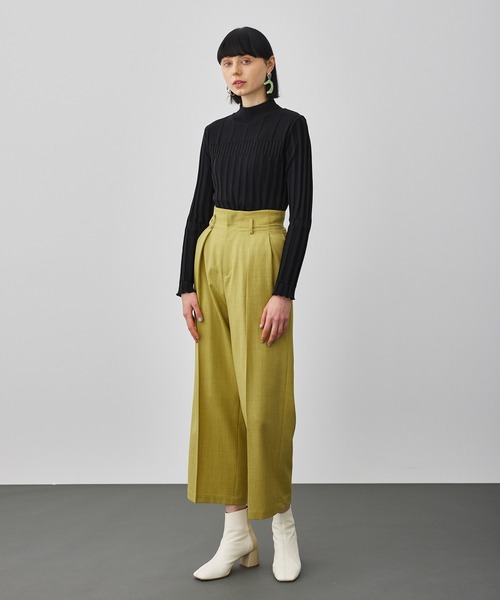 UNITED TOKYO（ユナイテッドトウキョウ）の「ボールドタックパンツ（その他パンツ・レディース・ブラック/グリーン・1/2）」の16枚目の写真