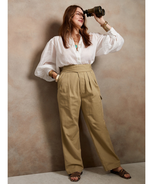 Banana Republic（バナナリパブリック）の「エクスプローラー チノパンツ（チノパンツ・レディース・オフホワイト/ベージュ/ブラウン・0/2/4/6/00）」の16枚目の写真