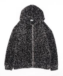 《RDS》レオパードBIGシルエットジップパーカー