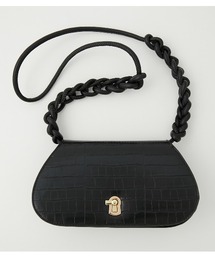 サマークロコ横長ショルダーバッグ