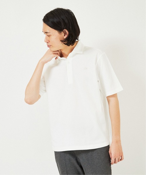 LACOSTE/ラコステ 別注 フルオープン 鹿の子 ポロシャツ　※ホワイト セール】【LACOSTE / ラコステ】別注 ニュー カノコポロシャツ