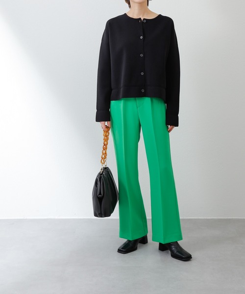 COLONY 2139(コロニートゥーワンスリーナイン)の「ストレッチイージーケアパンツ(フレア)/フレアパンツ(その他パンツ・レディース・ブラック/グリーン/キャメル・LARGE/SMALL/MEDIUM)」の9枚目の写真