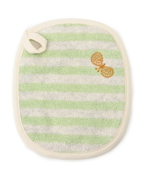 こども ビームス（コドモビームス）の「●ミナ ペルホネン / choucho タオルS（ハンカチ/ハンドタオル・キッズ・ピンク/イエロー/グリーン系その他・ONE SIZE）」の2枚目の写真