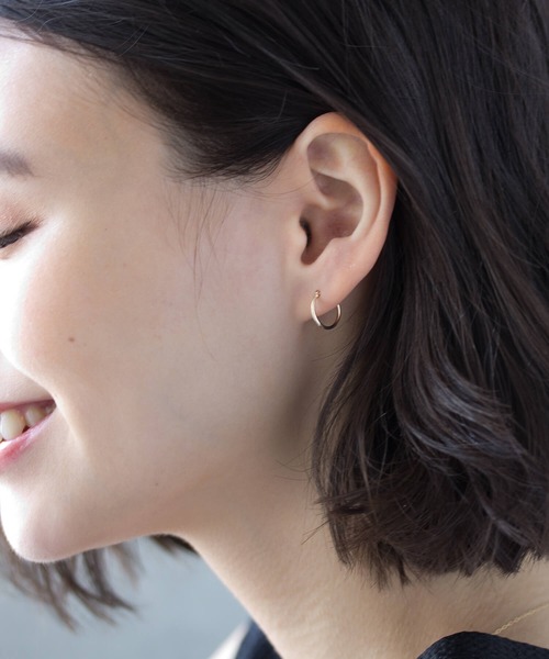 JUICY ROCK（ジューシーロック）の「K10YG ミニマムフープピアス 