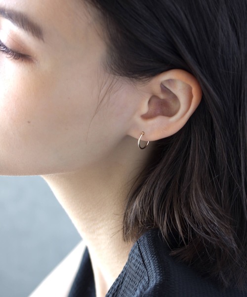 JUICY ROCK（ジューシーロック）の「K10YG ミニマムフープピアス