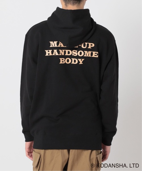 417 EDIFICE SELECT（フォーワンセブンエディフィスセレクト）の「【Hot-Dog PRESS / ホットドッグプレス】別注 COVER PHRASE SWEATパーカー（パーカー・メンズ・ブラック/グリーン・MEDIUM/LARGE）」の7枚目の写真