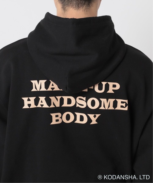 417 EDIFICE SELECT（フォーワンセブンエディフィスセレクト）の「【Hot-Dog PRESS / ホットドッグプレス】別注 COVER PHRASE SWEATパーカー（パーカー・メンズ・ブラック/グリーン・MEDIUM/LARGE）」の8枚目の写真