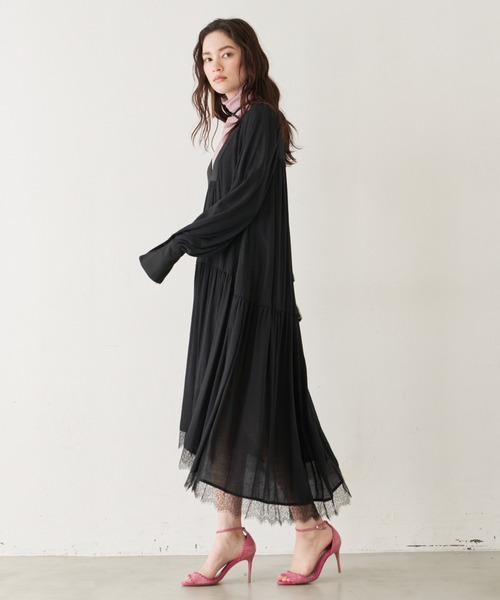 longチョーカーカフタンワンピース 新品 ラベルエチュード 2022SS LONG