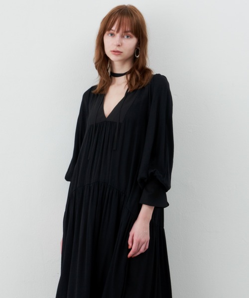 longチョーカーカフタンワンピース 新品 ラベルエチュード 2022SS LONG