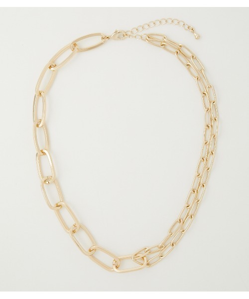 AZUL by moussy（アズールバイマウジー）の「LINK CHAIN NECKLACE/リンクチェーンネックレス（ネックレス・レディース・ゴールド系その他/シルバー・FREE）」の3枚目の写真
