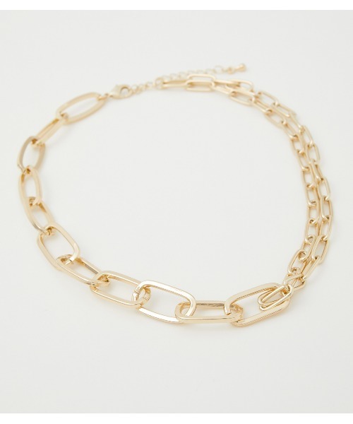 AZUL by moussy（アズールバイマウジー）の「LINK CHAIN NECKLACE/リンクチェーンネックレス（ネックレス・レディース・ゴールド系その他/シルバー・FREE）」の4枚目の写真