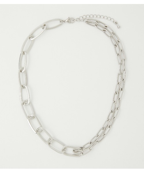 AZUL by moussy（アズールバイマウジー）の「LINK CHAIN NECKLACE/リンクチェーンネックレス（ネックレス・レディース・ゴールド系その他/シルバー・FREE）」の9枚目の写真