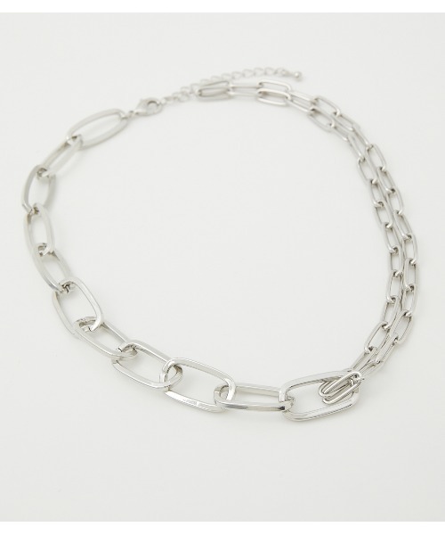 AZUL by moussy（アズールバイマウジー）の「LINK CHAIN NECKLACE/リンクチェーンネックレス（ネックレス・レディース・ゴールド系その他/シルバー・FREE）」の10枚目の写真