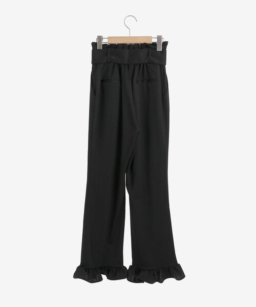 MAJESTIC LEGON(マジェスティックレゴン)の「プチフリルハイウエストパンツ(その他パンツ・レディース・ブラック/アイボリー・MEDIUM)」の11枚目の写真