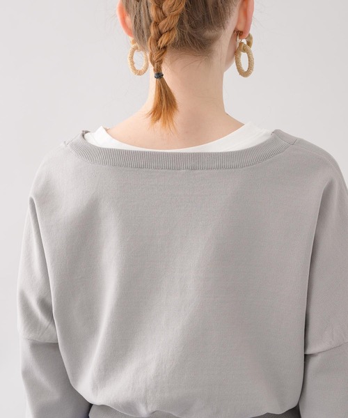 Paradise Picnic（パラダイスピクニック）の「doll up oops カフス配色カーディガン（カーディガン/ボレロ・レディース・グレー/ピンク/グリーン・FREE）」の12枚目の写真