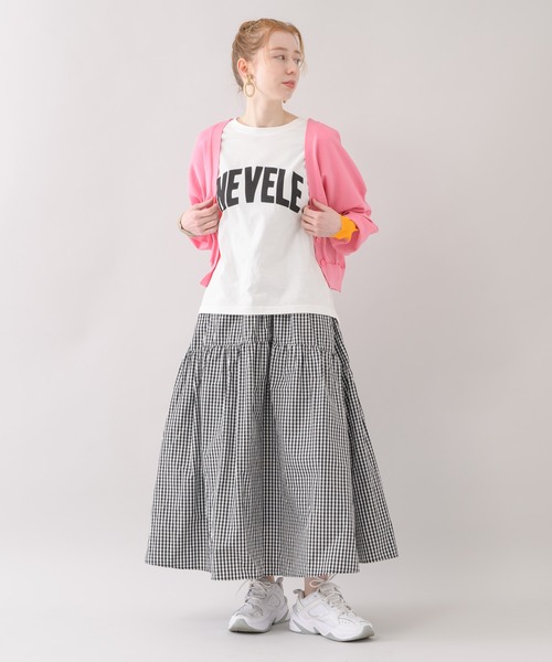 Paradise Picnic（パラダイスピクニック）の「doll up oops カフス配色カーディガン（カーディガン/ボレロ・レディース・グレー/ピンク/グリーン・FREE）」の16枚目の写真