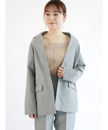 ehka sopo | 無地／チェックテーラードジャケット（セットアップ可）(テーラードジャケット)