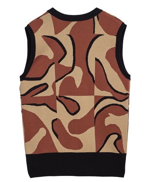 Ameri（アメリ）の「MEDI CURVE ART 2WAY VEST KNIT TOP（ニット