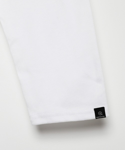VANQUISH(ヴァンキッシュ)の「VANQUISH / ヴァンキッシュ プレミアムスムースコットン Vネック 長袖Tシャツ(Tシャツ/カットソー・メンズ・ホワイト/ブラック・S/M/L/XL)」の8枚目の写真