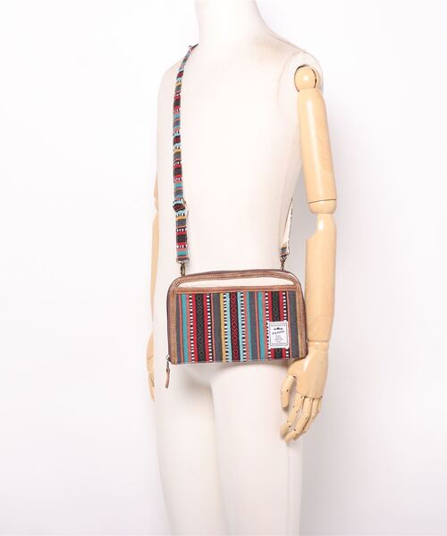 チャイハネ（チャイハネ）の「【チャイハネ】パハルマルチケース/ショルダーポーチ（パスポートケース・レディース・ホワイト/ネイビー/ブラウン/レッド/ブルー・FREE）」の14枚目の写真