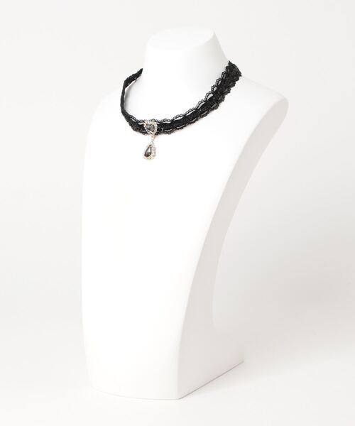 ROJITA（ロジータ）の「ハート＆しずくビジュチョーカー（チョーカー・レディース・ホワイト/ブラック・FREE）」の22枚目の写真