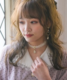 ハート＆しずくビジュチョーカー