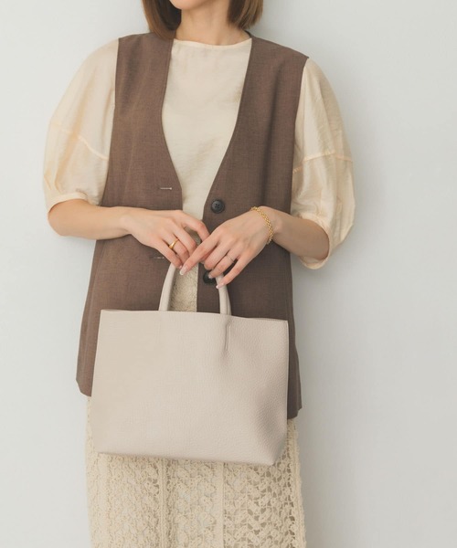 RODE SKO（ロデスコ）の「軽量シンプルトートバッグ（トートバッグ・レディース・グリーン/モカ/ホワイト系その他/ブラック・ONE）」の2枚目の写真