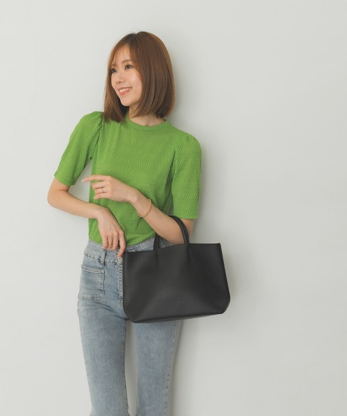 RODE SKO（ロデスコ）の「軽量シンプルトートバッグ（トートバッグ・レディース・グリーン/モカ/ホワイト系その他/ブラック・ONE）」の8枚目の写真