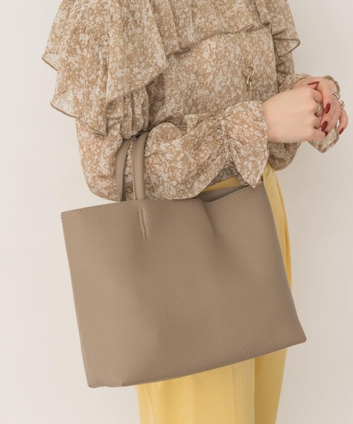 RODE SKO（ロデスコ）の「軽量シンプルトートバッグ（トートバッグ・レディース・グリーン/モカ/ホワイト系その他/ブラック・ONE）」の22枚目の写真