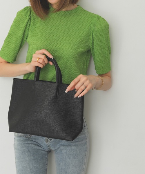 RODE SKO（ロデスコ）の「軽量シンプルトートバッグ（トートバッグ・レディース・グリーン/モカ/ホワイト系その他/ブラック・ONE）」の3枚目の写真