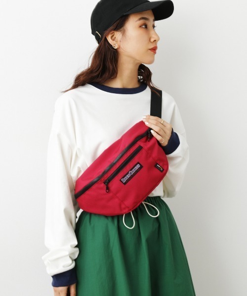 RODEO CROWNS WIDE BOWL（ロデオクラウンズワイドボウル）の「CODURA WAIST BAG（ボディバッグ/ウエストポーチ・レディース・ピンク/キャメル/ブラック・FREE）」の8枚目の写真