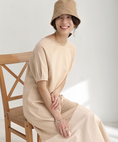 Bou Jeloud（ブージュルード）の「【WEB限定】マーメイドスウェットワンピース（ワンピース・レディース・ブラック/ベージュ/ブルー・MEDIUM）」の17枚目の写真