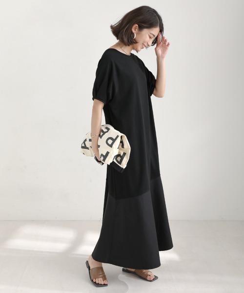 Bou Jeloud（ブージュルード）の「【WEB限定】マーメイドスウェットワンピース（ワンピース・レディース・ブラック/ベージュ/ブルー・MEDIUM）」の8枚目の写真