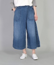 OMNIGOD | [OMNIGOD womens / オムニゴッド] 7oz甘織りデニム イージータックキュロット(デニムパンツ)