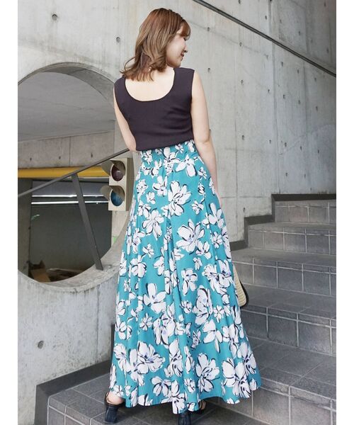 MERCURYDUO(マーキュリーデュオ)の「【To/】スクエアタンクハイツイストリブニット(ニット/セーター・レディース・オフホワイト/ピンク/グリーン/ダークブラウン・FREE)」の6枚目の写真