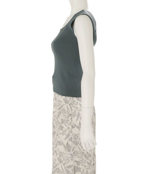 MERCURYDUO(マーキュリーデュオ)の「【To/】スクエアタンクハイツイストリブニット(ニット/セーター・レディース・オフホワイト/ピンク/グリーン/ダークブラウン・FREE)」の16枚目の写真