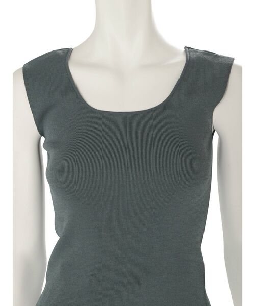 MERCURYDUO(マーキュリーデュオ)の「【To/】スクエアタンクハイツイストリブニット(ニット/セーター・レディース・オフホワイト/ピンク/グリーン/ダークブラウン・FREE)」の18枚目の写真