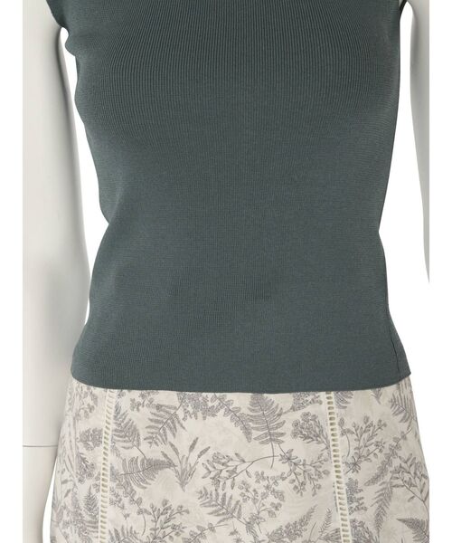 MERCURYDUO(マーキュリーデュオ)の「【To/】スクエアタンクハイツイストリブニット(ニット/セーター・レディース・オフホワイト/ピンク/グリーン/ダークブラウン・FREE)」の19枚目の写真