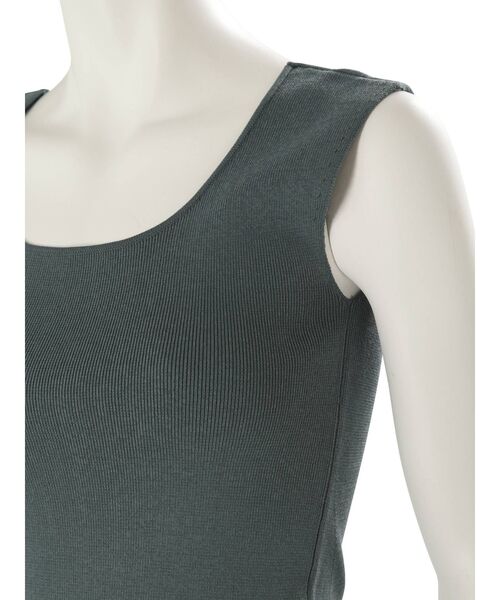 MERCURYDUO(マーキュリーデュオ)の「【To/】スクエアタンクハイツイストリブニット(ニット/セーター・レディース・オフホワイト/ピンク/グリーン/ダークブラウン・FREE)」の20枚目の写真