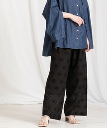 audrey and john wad | 刺繍レースイージーパンツ(その他パンツ)